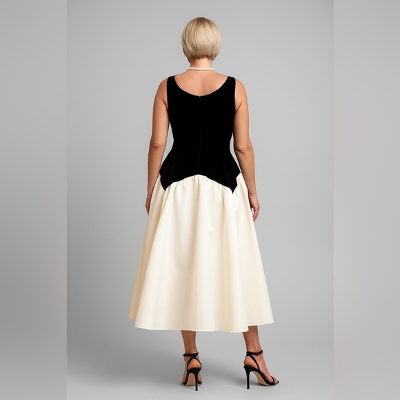 Velvet Grace A-Line Midi Dress - Picture 4 of 7